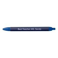 Best Teacher Add Name Blue Textured Pen