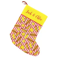 Christmas in July BBQ Food Pattern Small Christmas Stocking