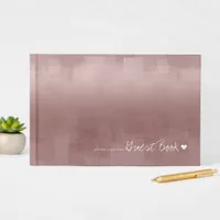 Watercolor Reflections Wedding Cinnamon ID774 Guest Book