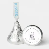 Minimalist Wedding Date Mauve ID889 Hershey&#174;'s Kisses&#174;