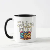 Funny Cartoon Chicks | Chicken Mom  Mug