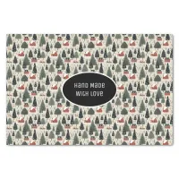 Winter Tree Pattern Christmas Vintage Tissue Paper