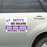 12” x 18” Dog Walking Car Magnet