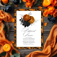 Gothic Halloween Rehearsal Dinner Invitation