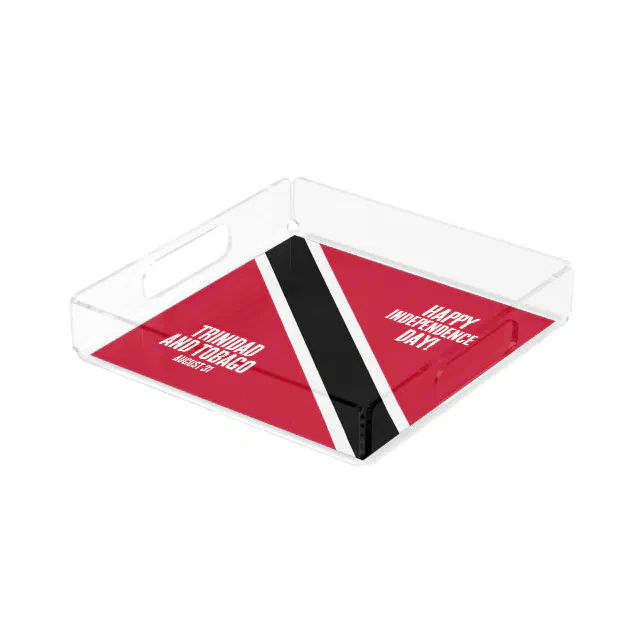 Trinidad & Tobago Independence Day National Flag Acrylic Tray