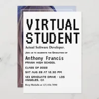 Virtual Student Graduate Party Photo Invitation