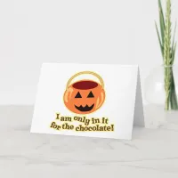 Chocolate Halloween Card