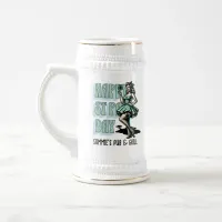 Custom St Patrick's Day Pinup Girl with Shamrock Beer Stein