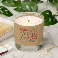 Warm Wishes Kraft & Tartan Red/Green ID589 Scented Candle