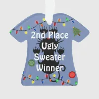 2nd Place Ugly Christmas Sweater Contest Ornament