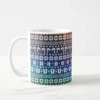 Christmas Beach Palm Trees and Flip Flops Coffee Mug