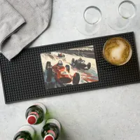 Retro Car Racing Bar Mat