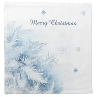 Beautiful Winter Frost Christmas Cloth Napkin