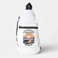 Majestic Emblem of Yellowstone National Park Sling Bag