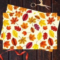 Vibrant Autumn Leaves Tissue Paper