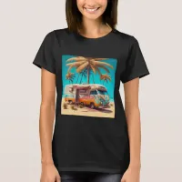 Retro RV and Palm Trees T-Shirt