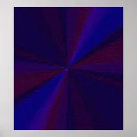 Circular Gradient Patchwork Blue to Purple Poster