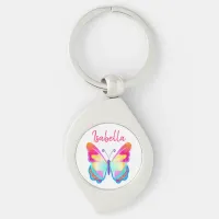 Personalized Colorful Butterfly Personalized Name Keychain