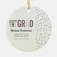 Trendy colorway Graduation Ceramic Ornament