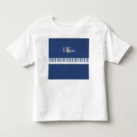 Personalized Piano Keys Musical Keyboard Music Toddler T-shirt