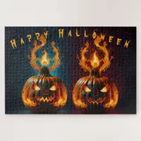 Happy Halloween Fiery Jigsaw Puzzle