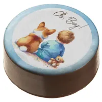 Baby Boy and his Corgi Puppy Baby Shower Chocolate Covered Oreo