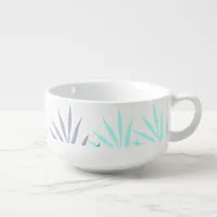 Coastal Tropical botanical leaf Soup Mug