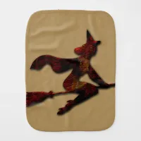 Witching Hour Silhouette Baby Burp Cloth