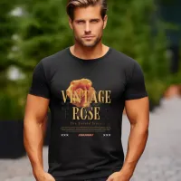 Black Yellow Orange Vintage Rose Untold Story T-Shirt