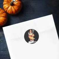 Vintage Halloween Sparkling Costume Party Classic Round Sticker