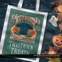 Spooky Halloween Personalized Treat Reusable Bag