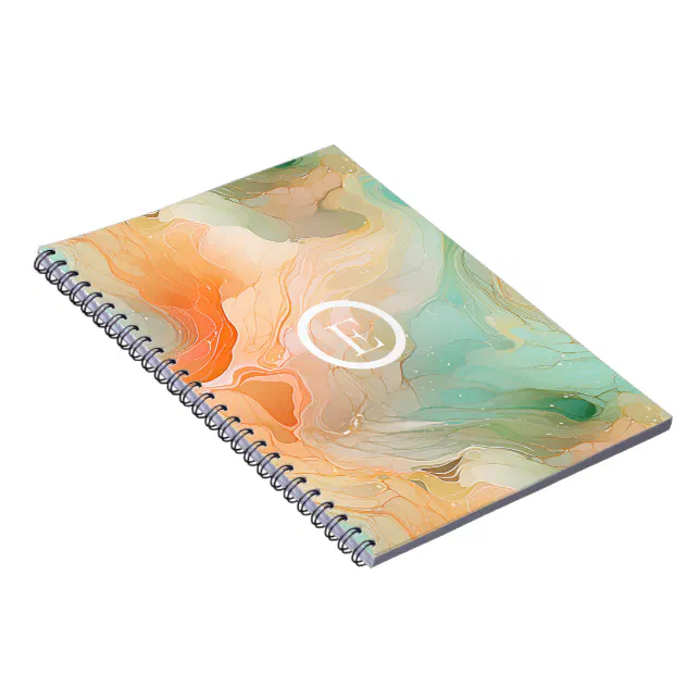 Marble Terracotta and jade Notebook