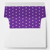 50 & Fabulous Birthday Purple White Return Address Envelope