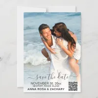 *~* WEDDING SAVE the DATE - QR Website AR6 Magnetic Invitation