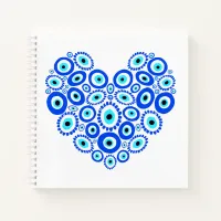 Love Heart Greek Eyes Notebook