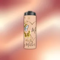 Happy Mother's Day: Heart & Butterflies | Thermal Tumbler