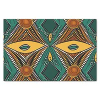 Elegant Ethnic African Pattern in Rich Tones Tissue Paper