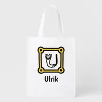 Polyester Bag - Cat Letter U in Frame