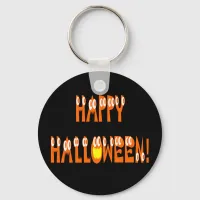 Halloween Squash Text Keychain