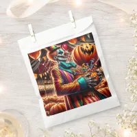 Scary Clown with Jack O' Lantern Halloween Favor Bag