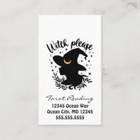 Witch Tarot Reading Business Card