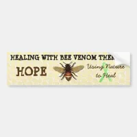 Healing with Bee Venom Therapy Bumper Sticker