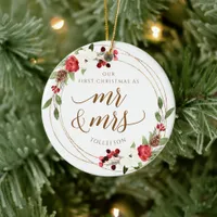 Our First Christmas Newlywed Christmas Ornament