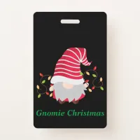 Gnomie Christmas Badge