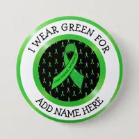 Lyme Disease Awareness Ribbon Support Button