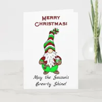 Gnome is Where the Coffee is | Cute Christmas Card