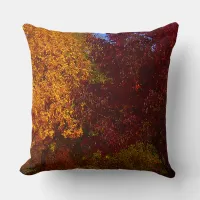 Autumn Leaves of Yellow and Purple, ZSSPG Throw Pillow