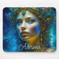 Ethereal Fantasy Art Princess Goddess and Jewels  Mouse Pad