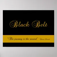 Martial Arts Black Belt Journey Poster Print