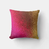 Shades of Pink and Gold Pattern Pillow